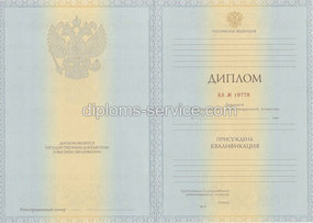 Диплом о высшем образовании 2012-2013 года