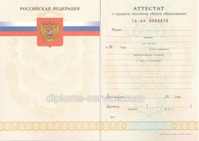 Аттестат за 11 класс 2007-2010 года